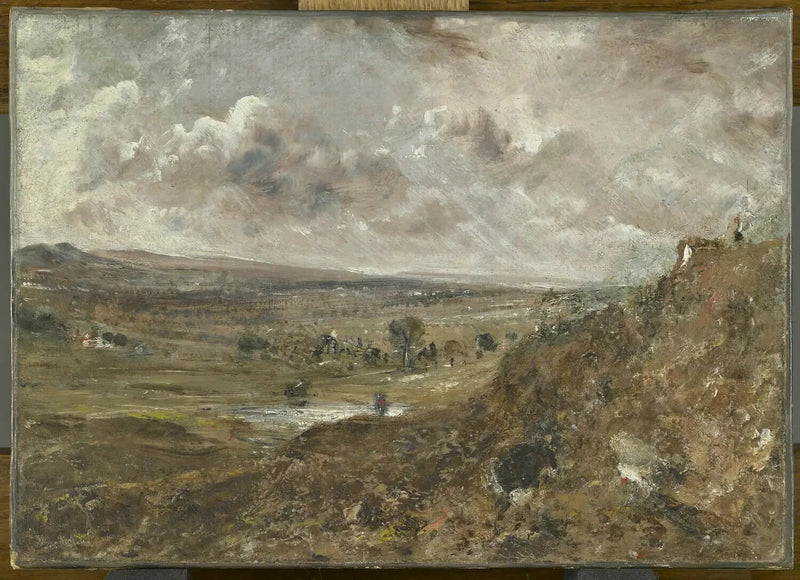 Udsigt over Hampstead Heath ; Stormpåvirkning - John Constable