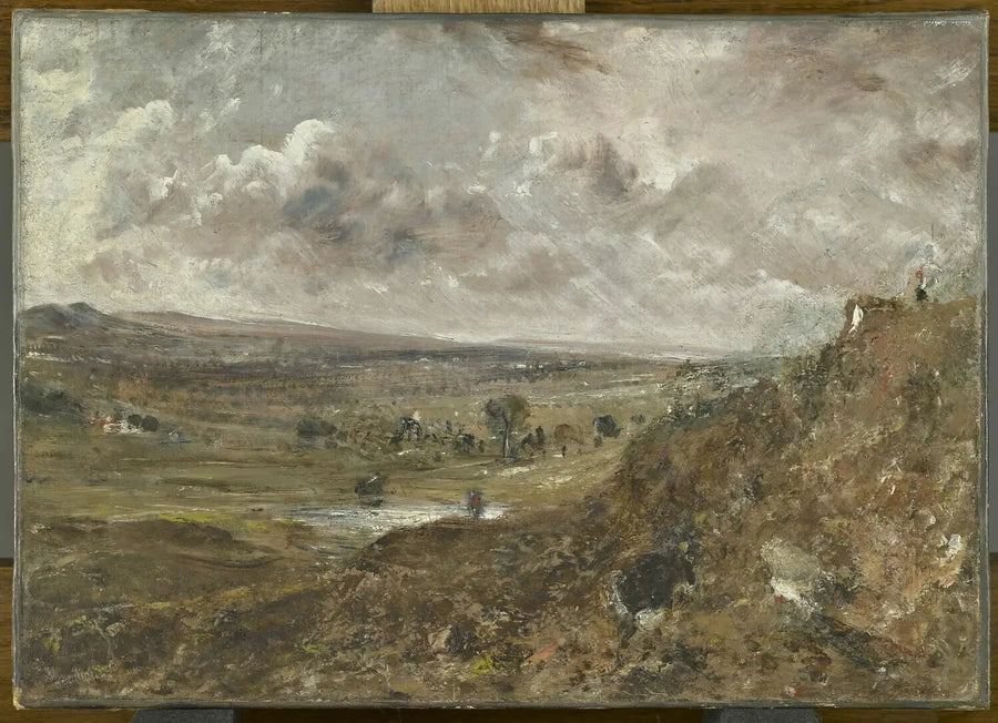 Udsigt over Hampstead Heath ; Stormpåvirkning - John Constable