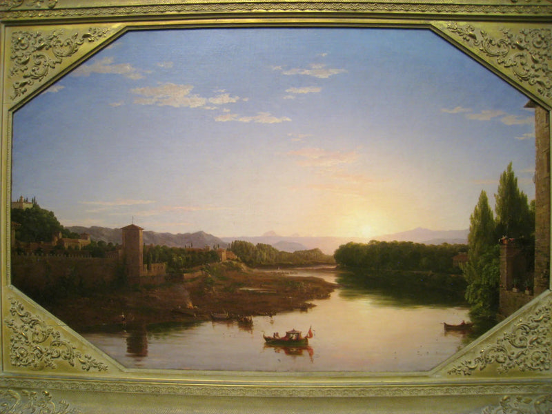 Udsigt over Arno-floden, nær Firenze - Thomas Cole