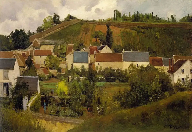 Udsigt over L'Hermitage, Côte des Gratte-Coqs, Pontoise - Camille Pissarro