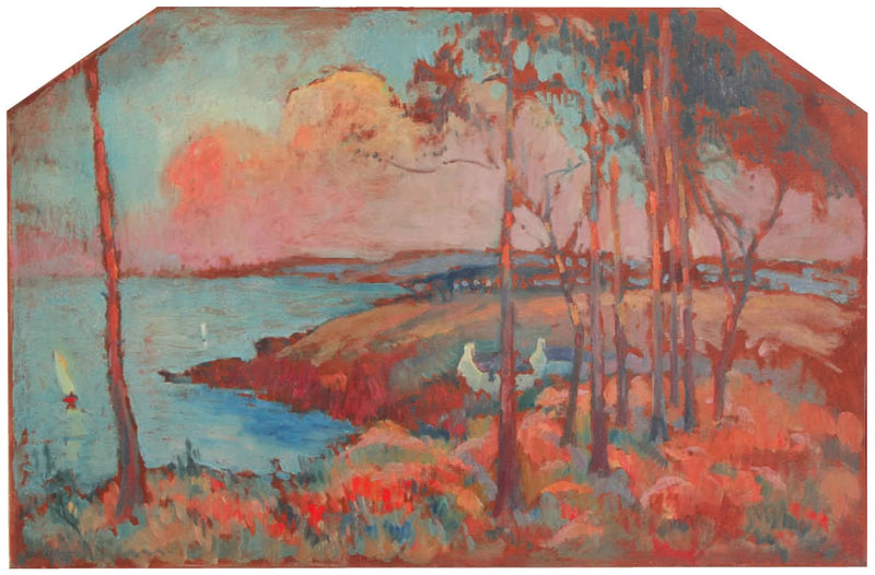 Udsigt over Bréhat-øen - Robert Antoine Pinchon