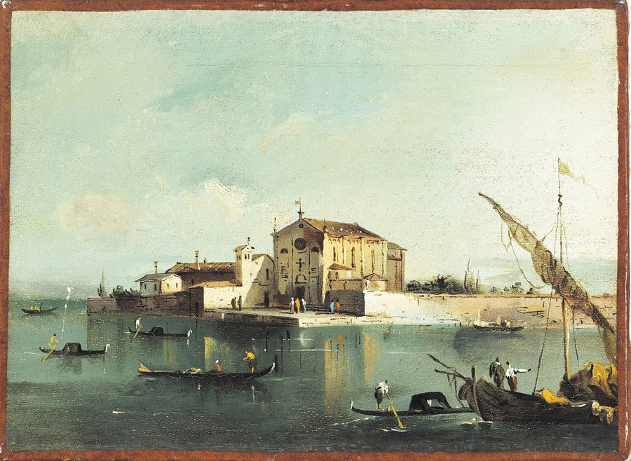 Udsigt over øen San Cristoforo di Murano - Francesco Guardi