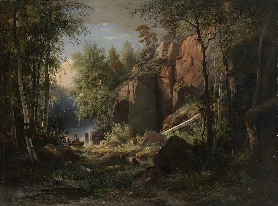 Udsigt over Valaam-øen. Kukko - Ivan Chichkine