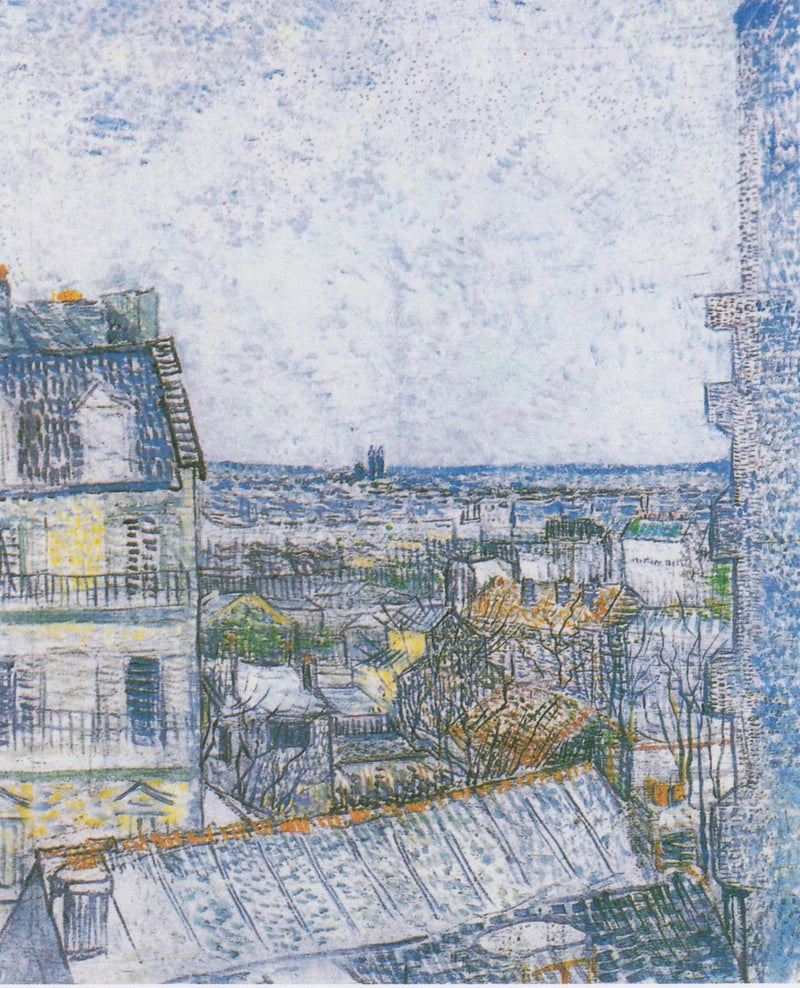 Udsigt over kunstnerens værelse, rue Lepic - Vincent van Gogh
