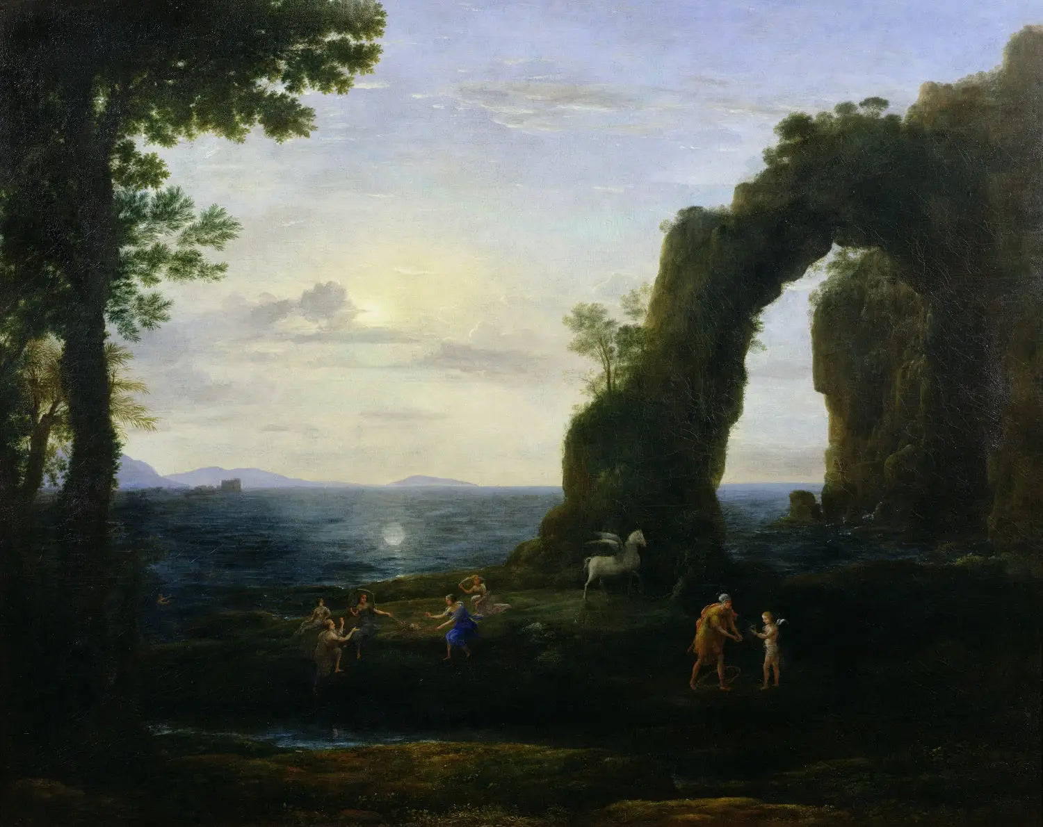 Vue de la côte avec Persée et l’origine du corail - Claude Lorrain - Alpha Reproduction