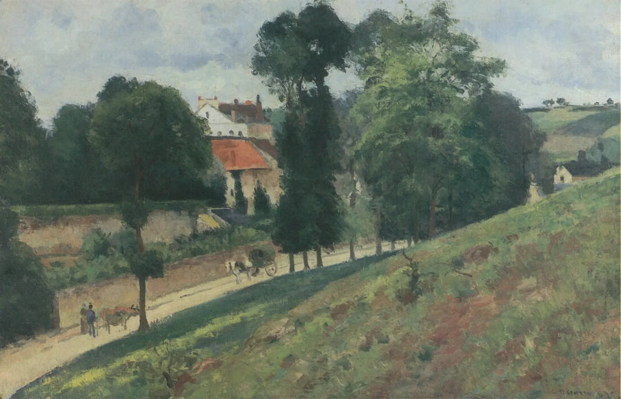 Udsigt over Mathurins Hus, Pontoise - Camille Pissarro
