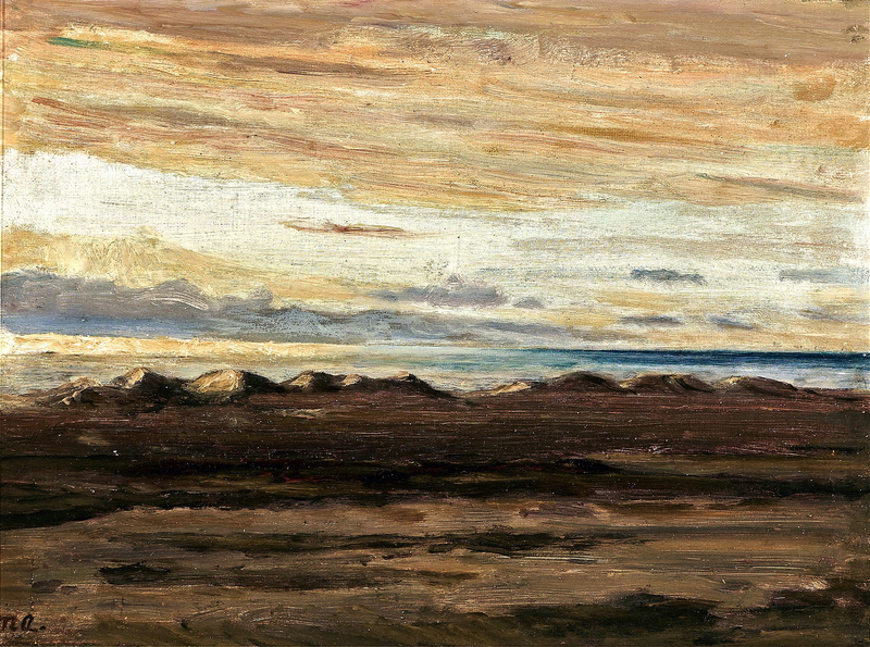 Udsigt over havet i skumringen. - Michael Peter Ancher