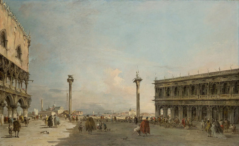 Udsigt over Piazzetta mod San Giorgio Maggiore, Venedig - Francesco Guardi
