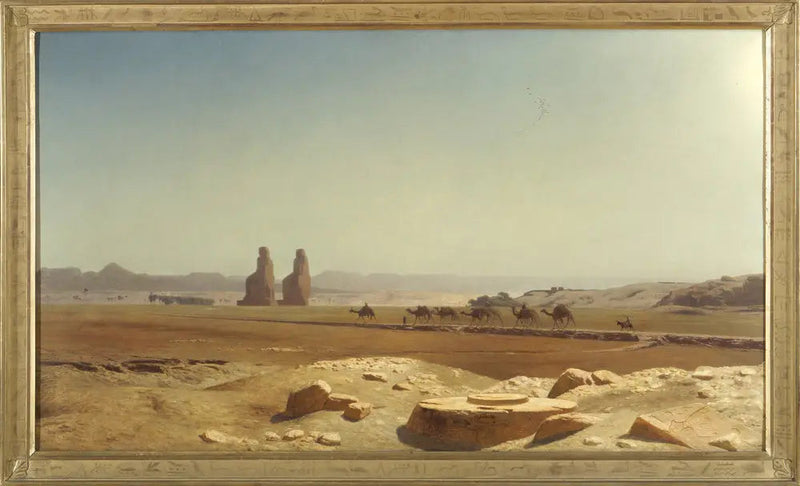 Udsigt over sletten ved Theben (Øvre Egypten) - Jean-Léon Gérôme