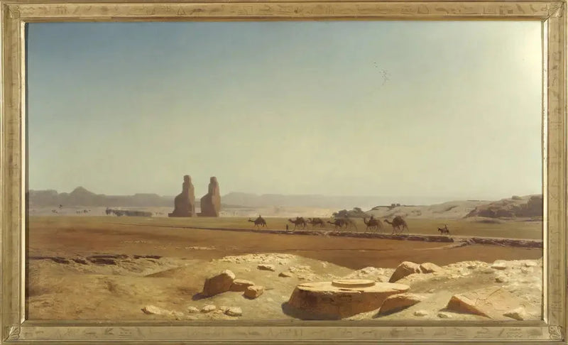 Udsigt over sletten ved Theben (Øvre Egypten) - Jean-Léon Gérôme