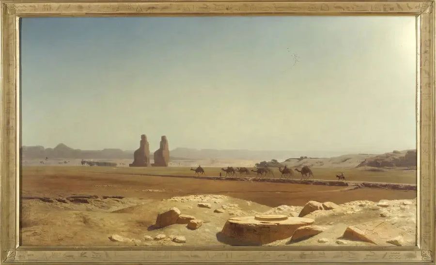 Udsigt over sletten ved Theben (Øvre Egypten) - Jean-Léon Gérôme