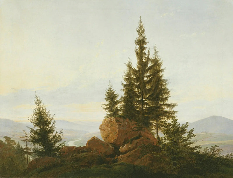 Udsigt over Elbedalen - Caspar David Friedrich