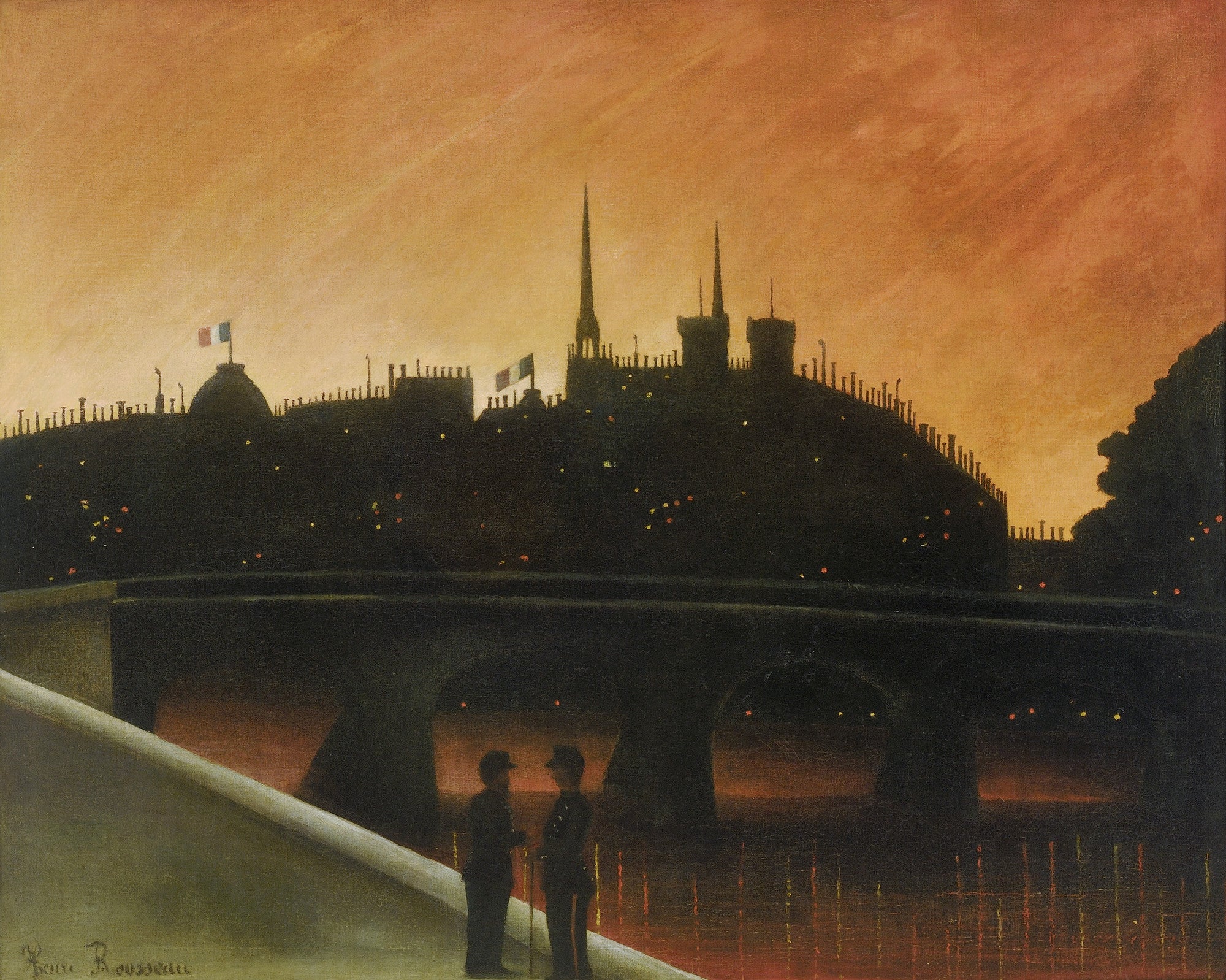 Udsigt over Île de la Cité, Paris - Henri Rousseau
