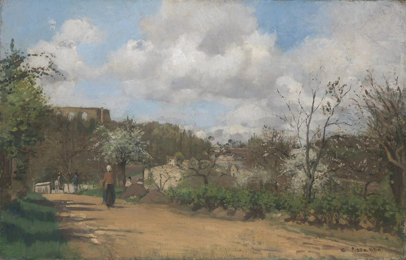 Udsigt over Louveciennes - Camille Pissarro