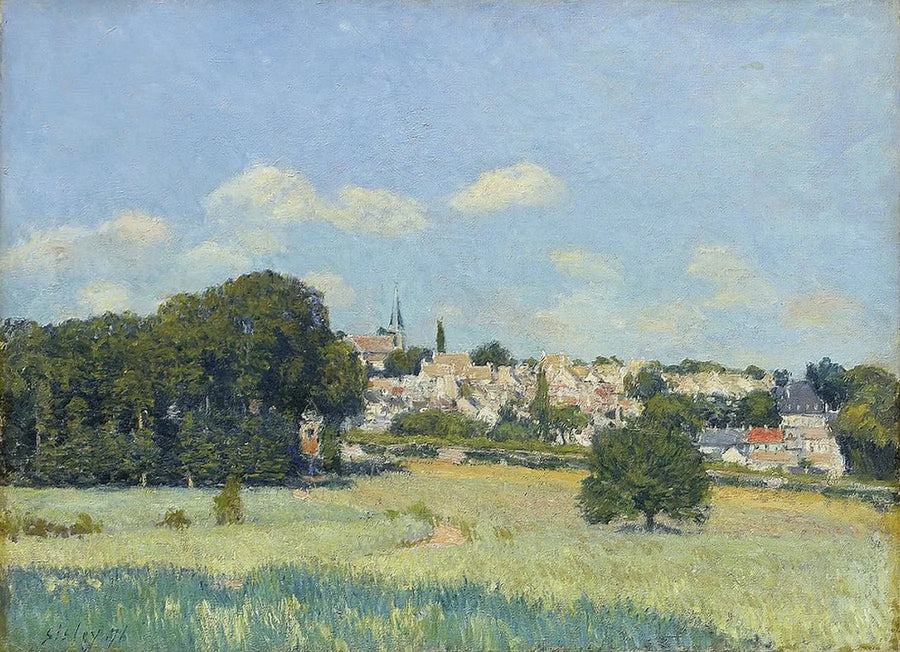 Udsigt over Marly-le-Roi under solen - Alfred Sisley