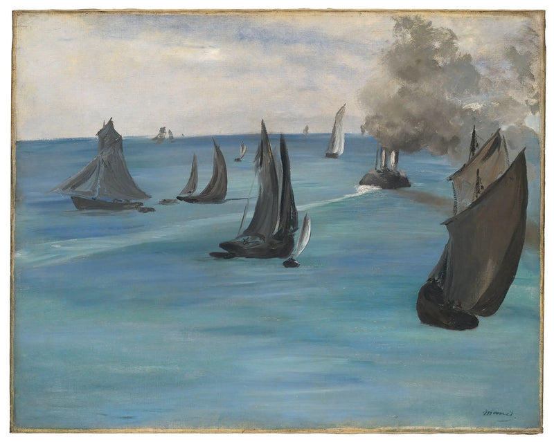 Udsigt over havet, stille vejr - Édouard Manet
