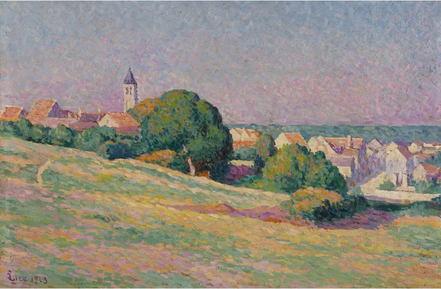 Udsigt over Méréville - Maximilien Luce