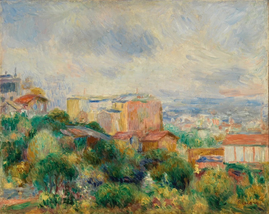 Udsigt over Montmartre - Pierre-Auguste Renoir