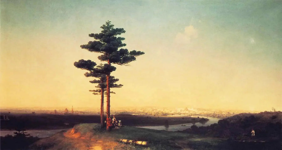 Udsigt over Moskva fra Spurvbakken - Ivan Aïvazovski