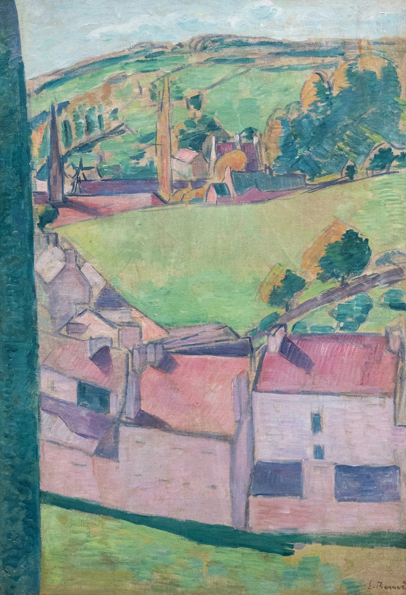Udsigt over Pont-Aven - Émile Bernard