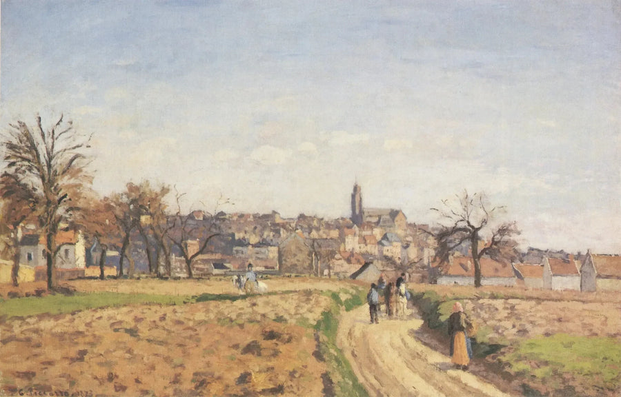Udsigt over Pontoise - Camille Pissarro