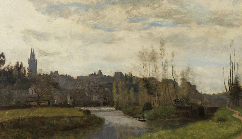 Udsigt over Saint-Lô - Jean-Baptiste Camille Corot