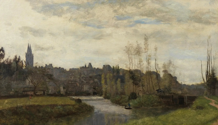 Udsigt over Saint-Lô - Jean-Baptiste Camille Corot