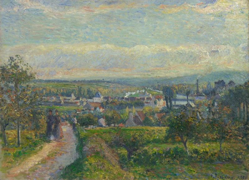 Udsigt over Saint-Ouen-l'Aumône - Camille Pissarro