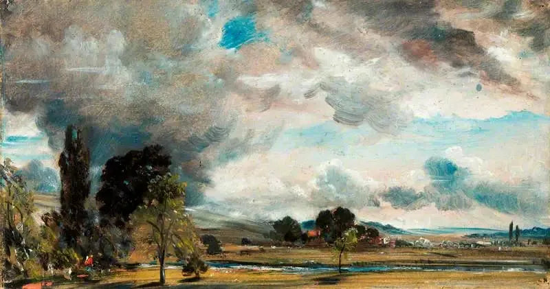 Udsigt over Salisbury, set fra biblioteket i archidiakons Fisher-hus - John Constable