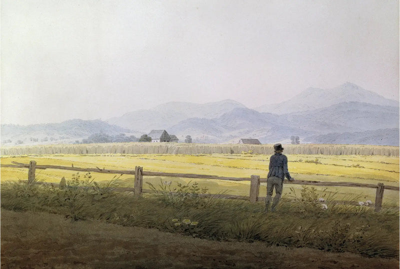 Udsigt over Schmiedebergerkamm - Caspar David Friedrich