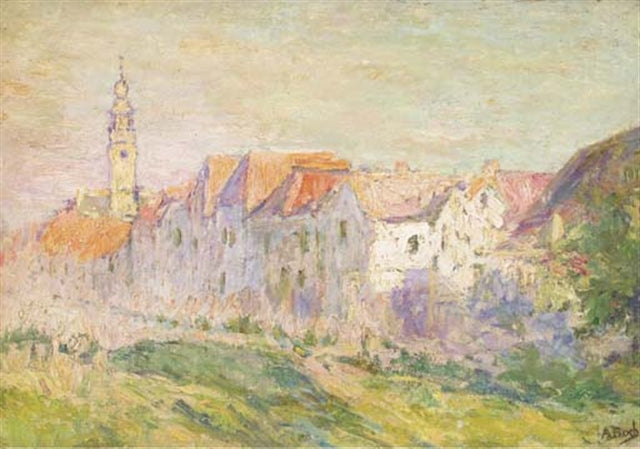 Vue de Veere, en Zélande - Anna Boch image 1 copie de tableau peinte à la main