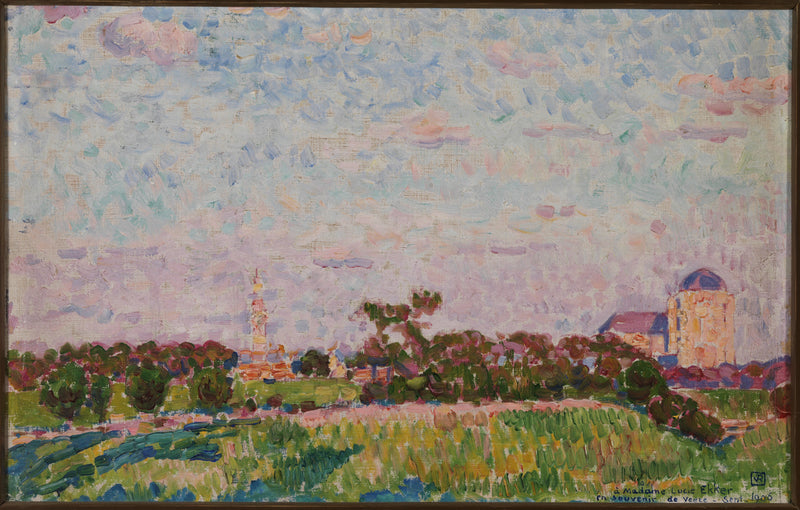 Udsigt over Veere - Théophile van Rysselberghe