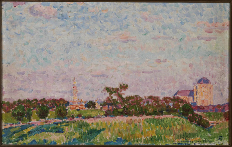 Udsigt over Veere - Théophile van Rysselberghe