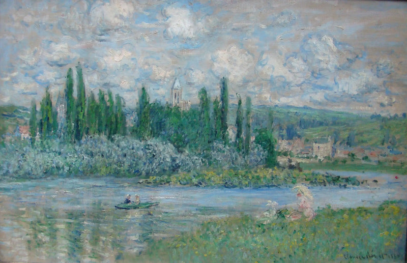 Udsigt over Vétheuil - Claude Monet