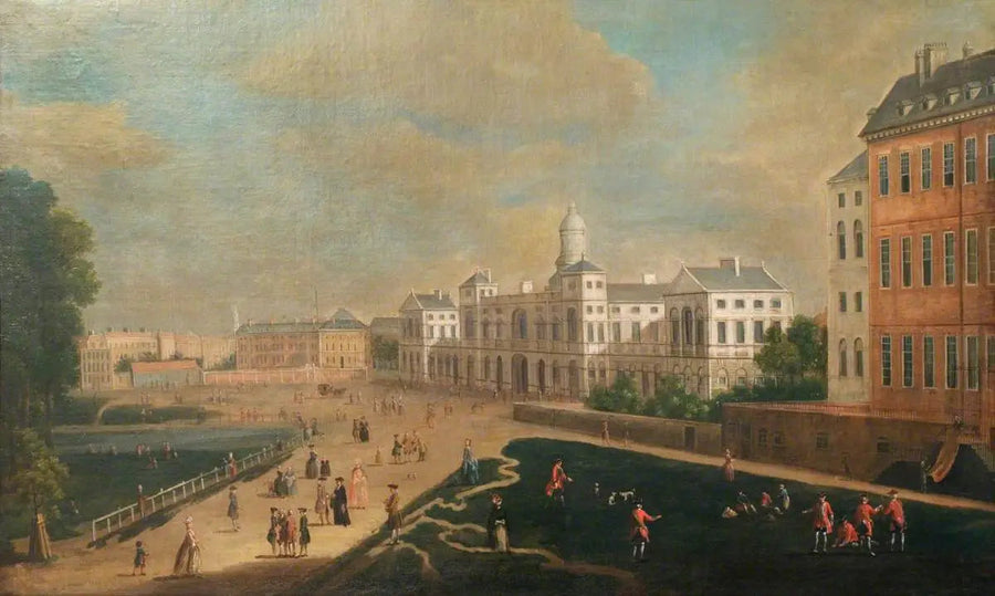 Udsigt over Whitehall, New Horse Guards - Canaletto