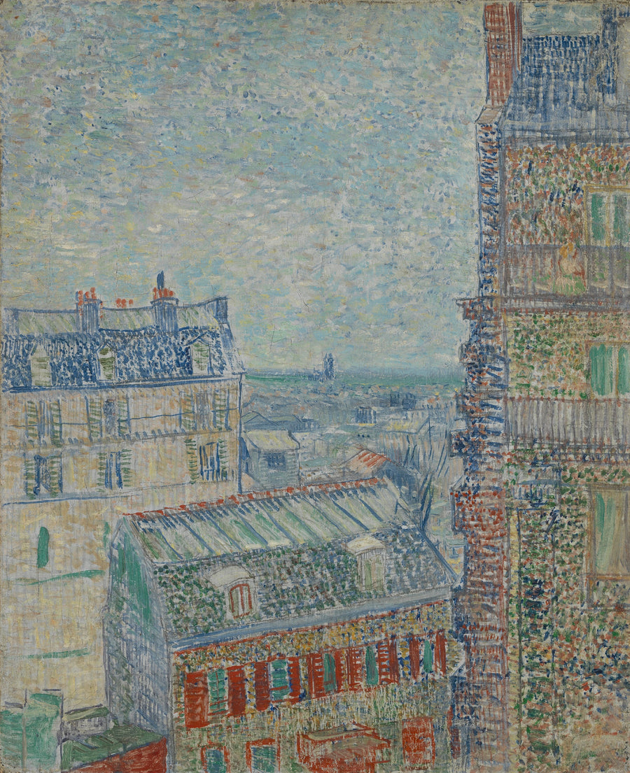 Udsigt over kunstnerens værelse, rue Lepic - Vincent van Gogh
