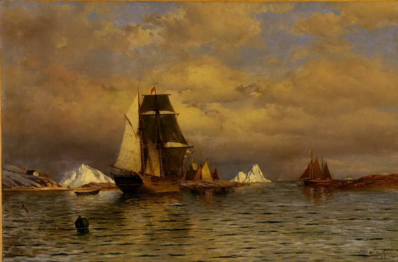 Udsigt over Battle Harbour - William Bradford