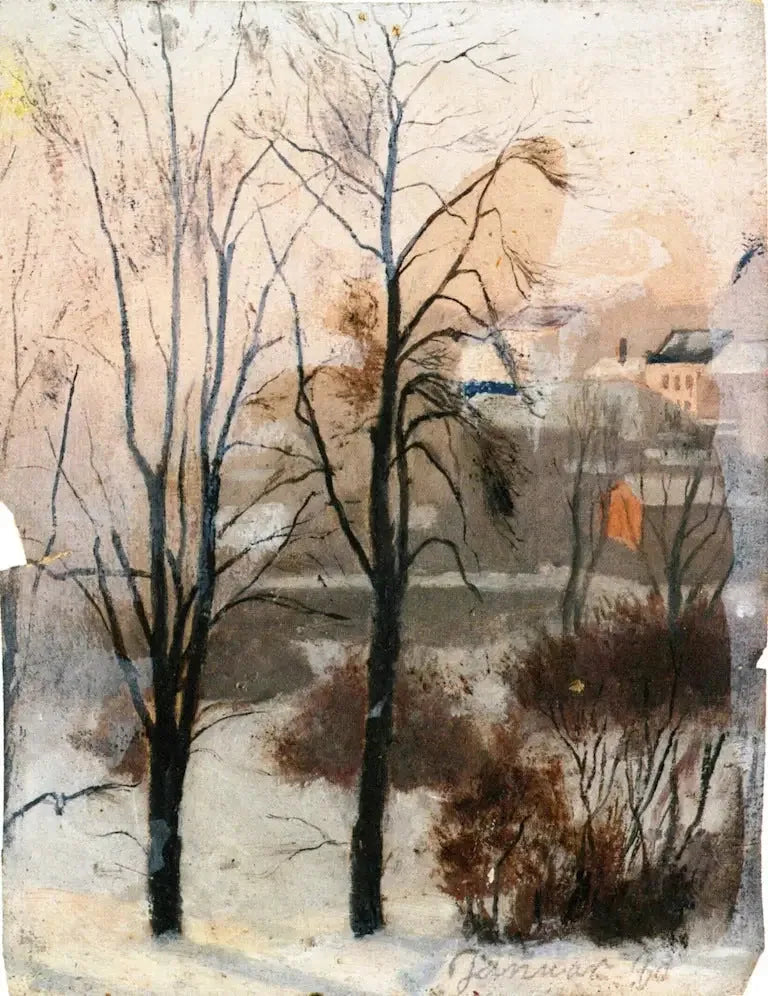 Udsigt fra Fossveien - Edvard Munch