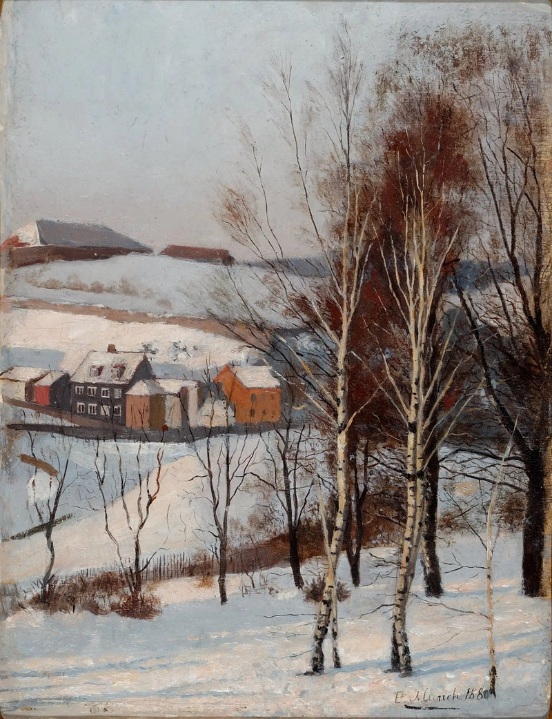 Udsigt fra Fossveien - Edvard Munch