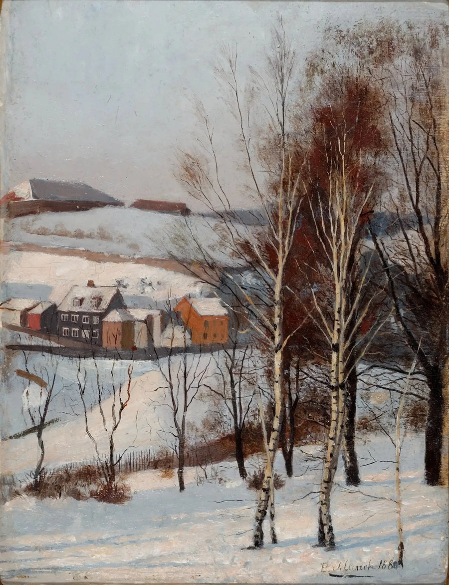 Udsigt fra Fossveien - Edvard Munch