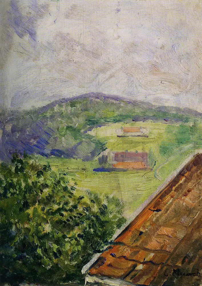 Udsigt fra Hauketo - Edvard Munch