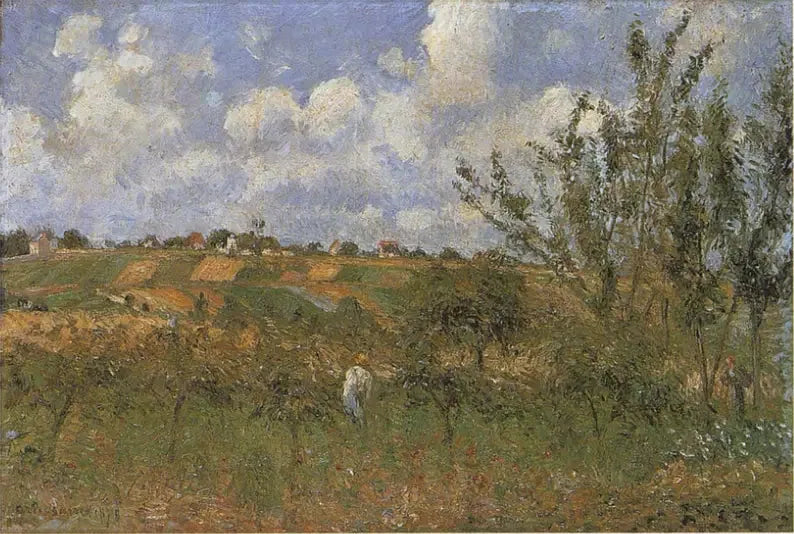 Udsigt fra Gratte-Coqs kysten, Pontoise - Camille Pissarro