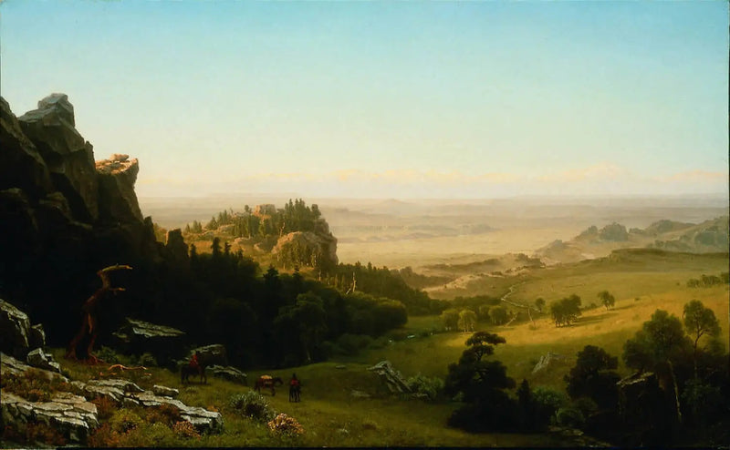 Udsigt over Wind River-bjergene, Wyoming - Albert Bierstadt