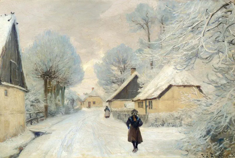 Udsigt over Næstved. - H. A. Brendekilde