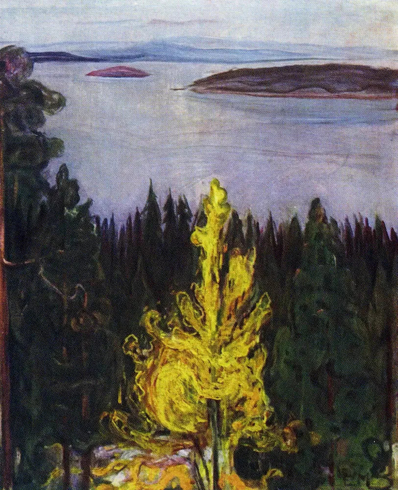 Udsigt fra Nordstrand - Edvard Munch