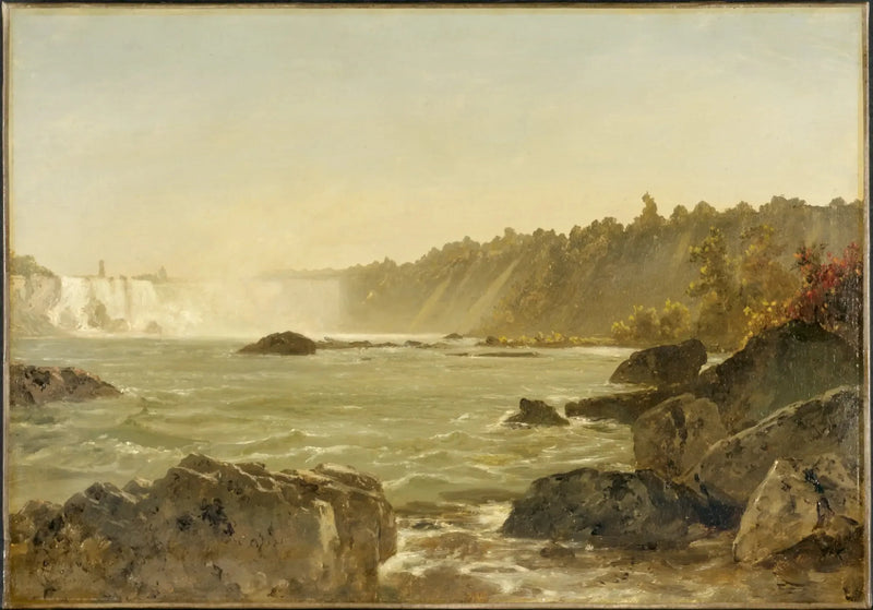 Udsigt over Niagara Falls - John Frederick Kensett