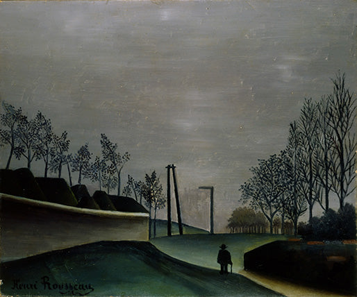Udsigt over fæstningsværker - Henri Rousseau