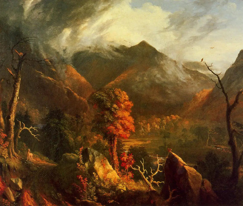 Udsigt over de Hvide Bjerge - Thomas Cole