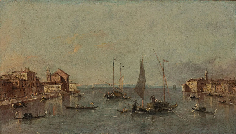 Udsigt over Canale della Giudecca, Venedig - Francesco Guardi