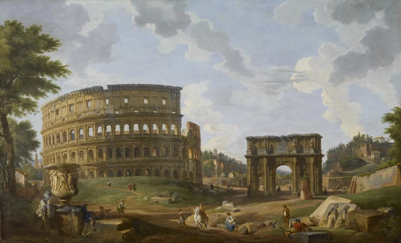 Udsigt over Colosseum - Giovanni Paolo Panini